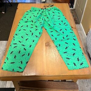 Gecko Hawaii Beach pants - Neon green - Large.